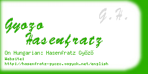gyozo hasenfratz business card